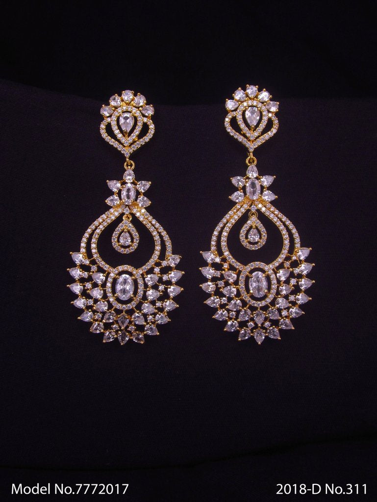 Cz Earrings - View B