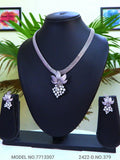 American Diamond Pendant Set - Amaara World