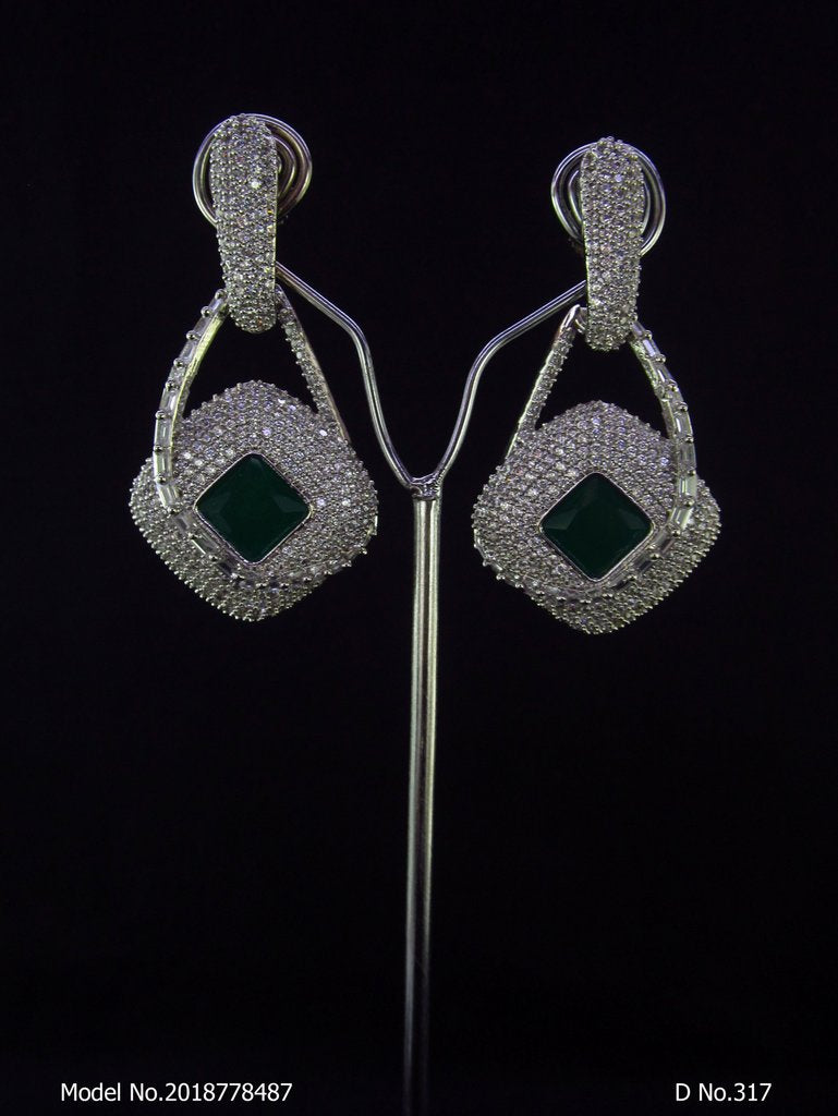 Cz Fashion Earrings | Handcrafted - Amaara World