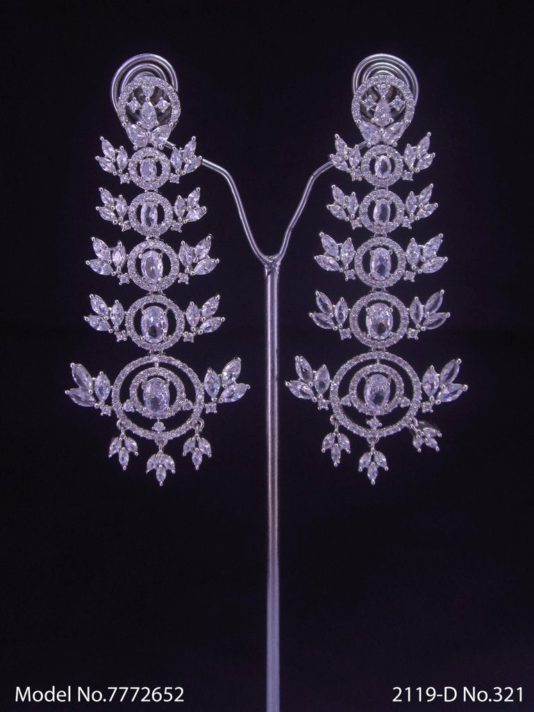 International Design | Cz Earrings - View A