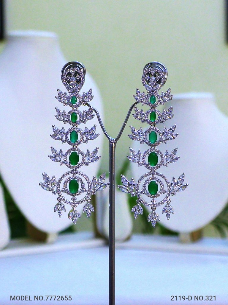 Designer Handmade Cz Earrings - Amaara World