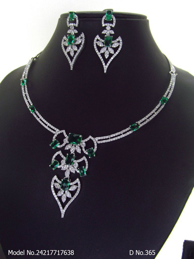 Made in India | Cz Necklace Set - View B