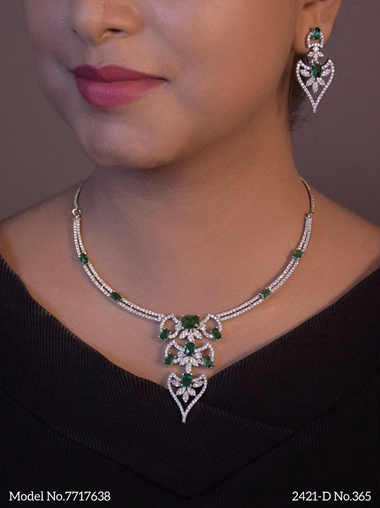 Made in India | Cz Necklace Set - Amaara World