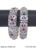 Golden Spark CZ Bangles - Amaara World
