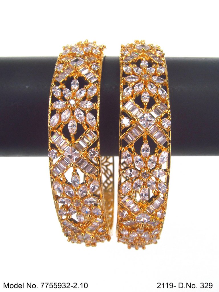Crystal Shine Bangles - Amaara World USA - SKU 7755932