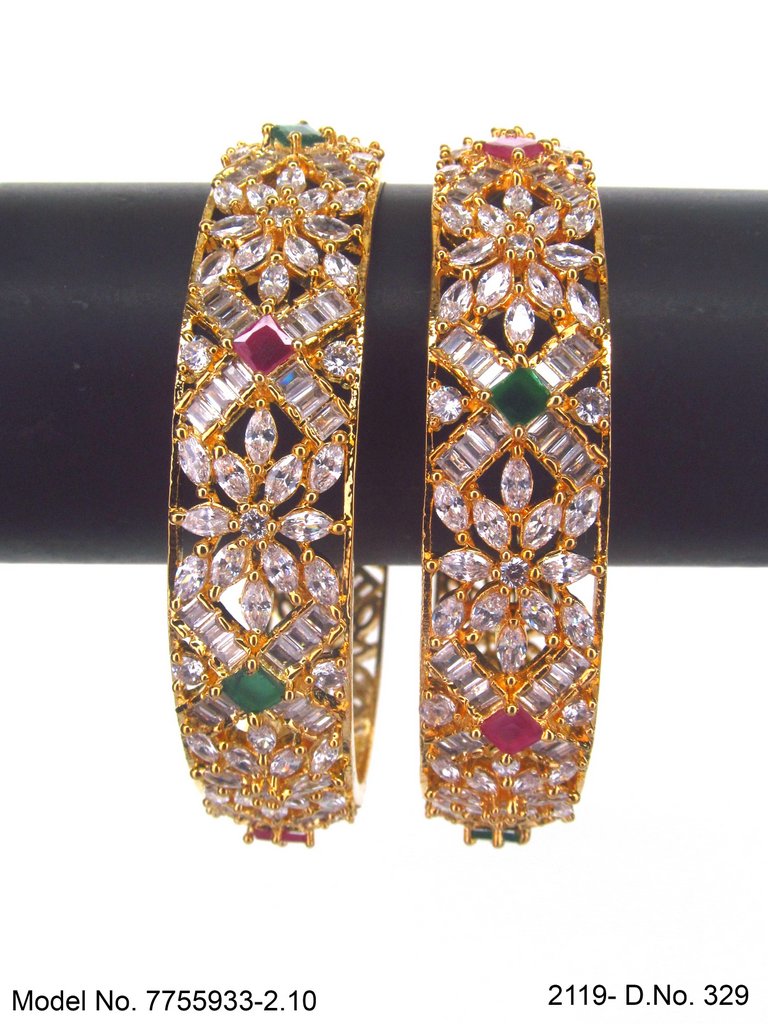 Fine Shine Bangles - Amaara World USA - SKU 7755933