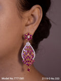 Statement Earrings with AD stones - Amaara World