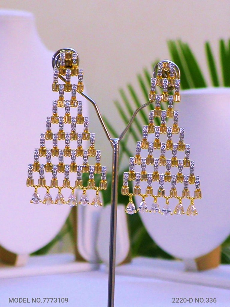 Diamond Replica Long Earrings - Amaara World