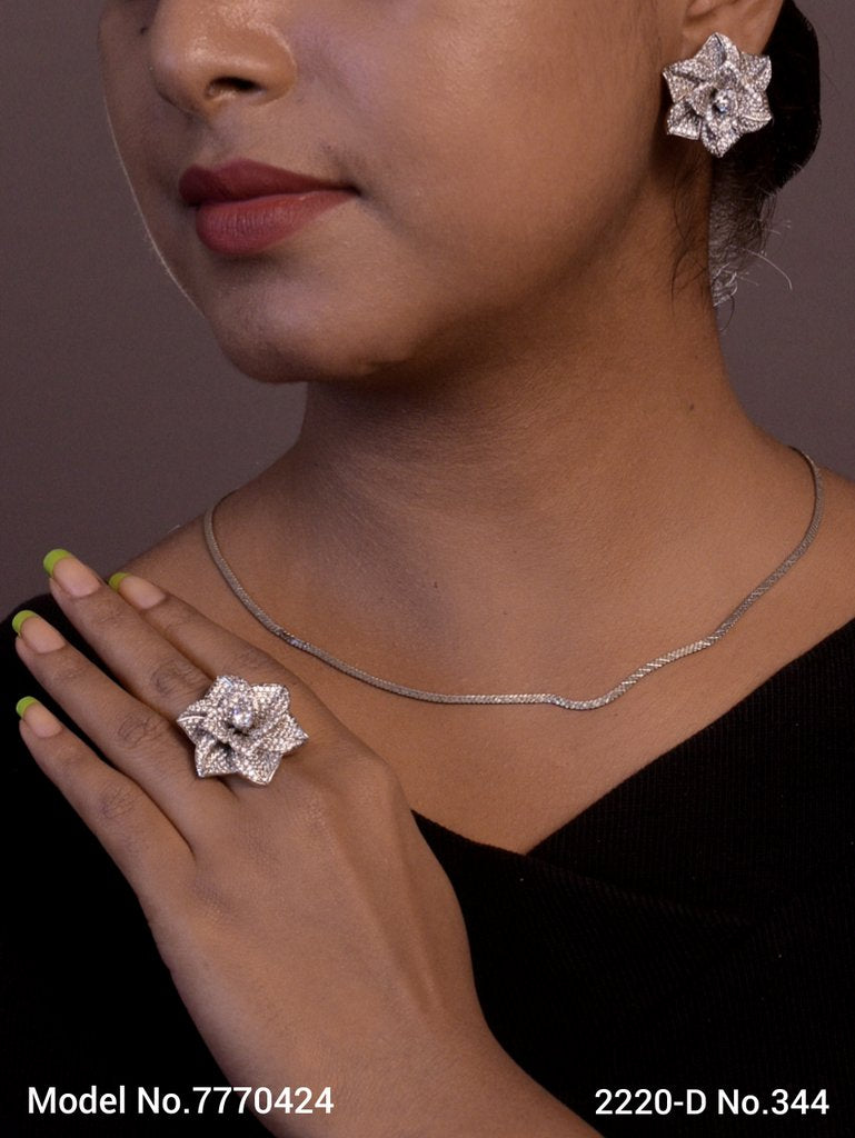 Earring With Finger Rings - Style 1 - Amaara World