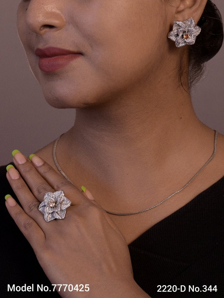 Earring With Finger Rings - Style 2 - Amaara World