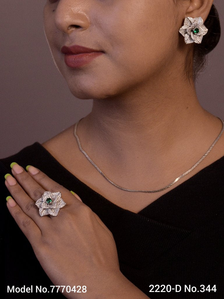 Earring With Finger Rings - Style 5 - Amaara World