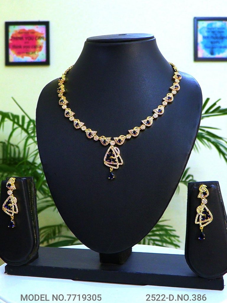 Classic Cz Jewelry Set with Earrings - Amaara World