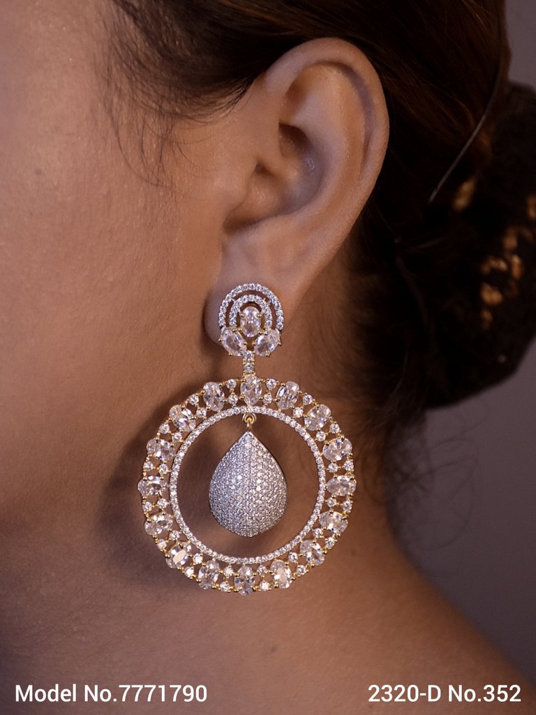 Imitation Jewelry | Cz Earrings - View A