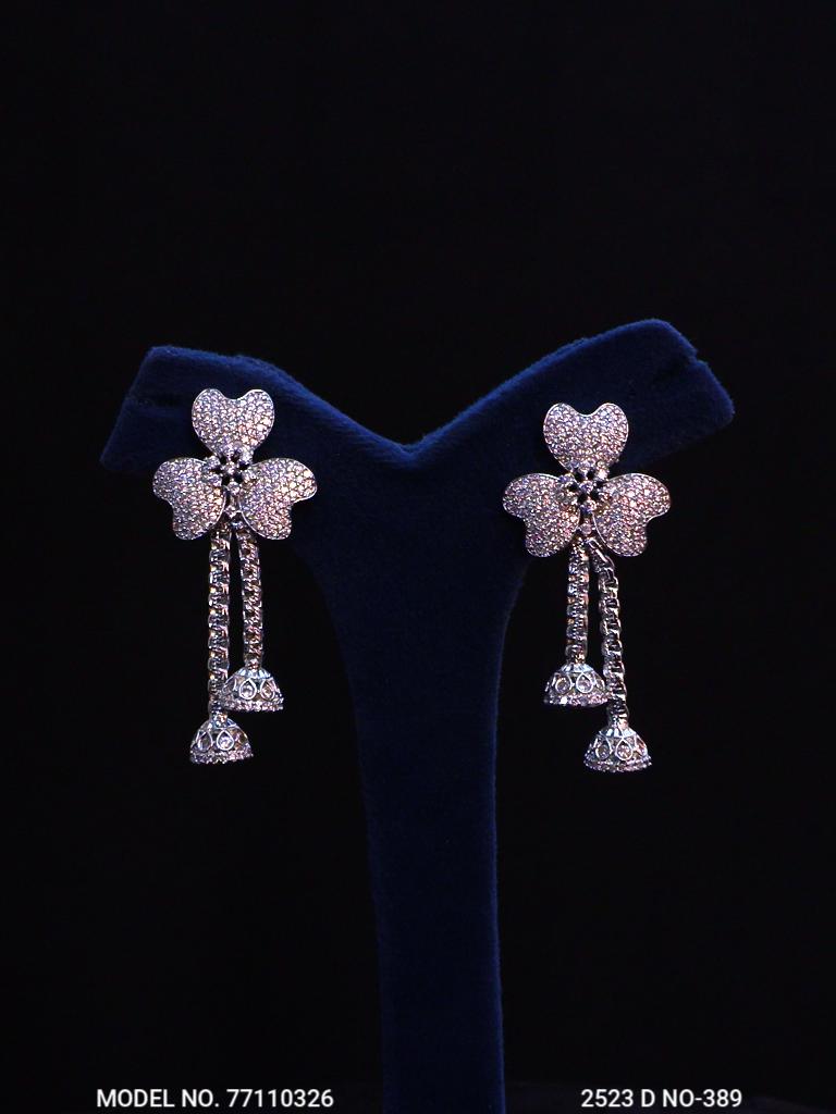 Classic Cz Jewelry Set with Earrings - View B