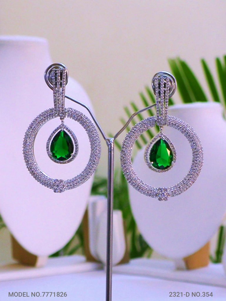 Original Zircon Long Earrings - Amaara World