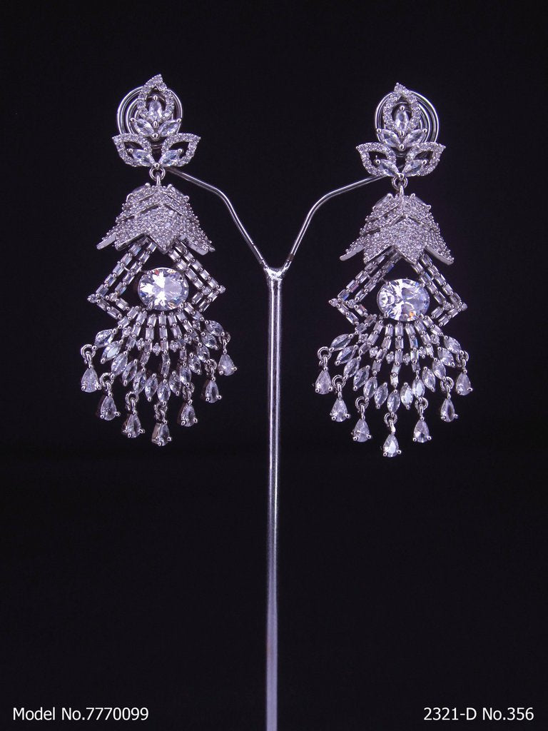 International Design | Cz Earrings - View A