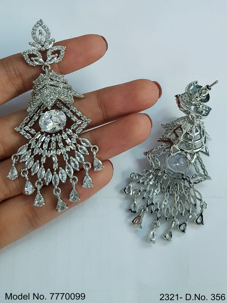 International Design | Cz Earrings - View B