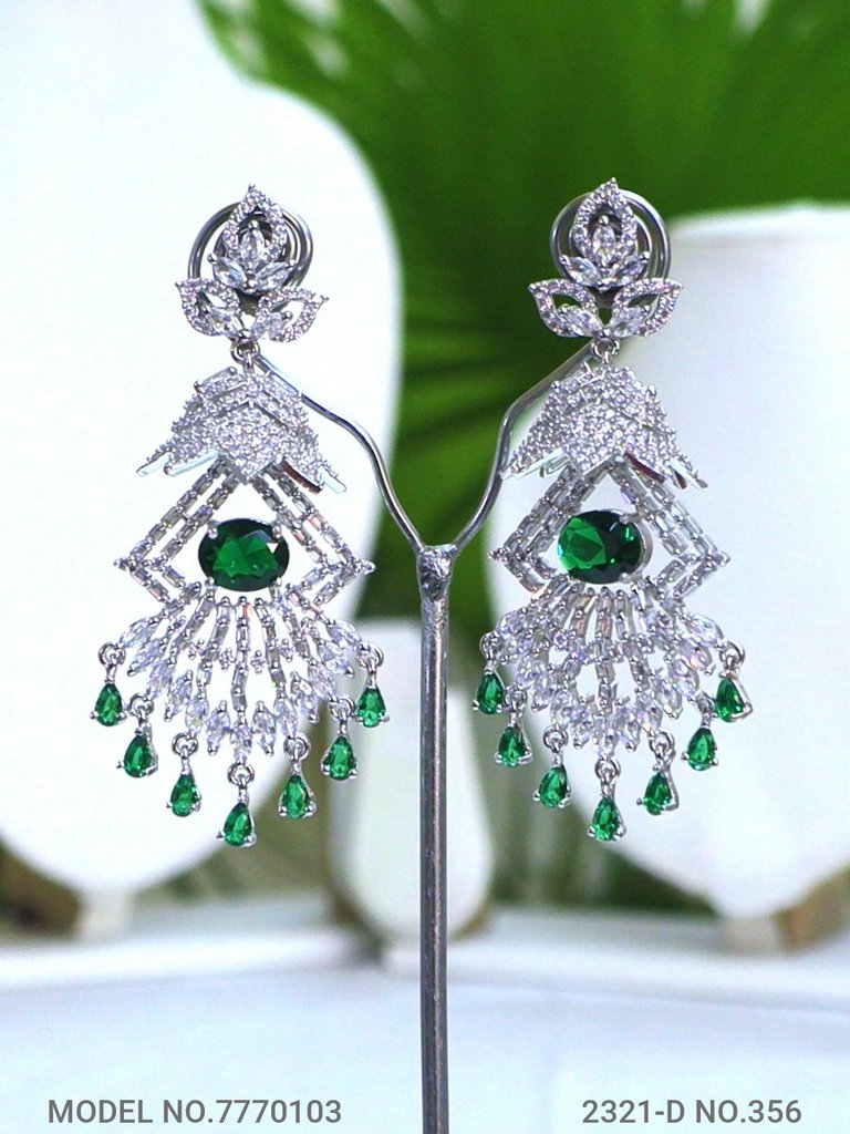 Designer Handmade Cz Earrings - Amaara World