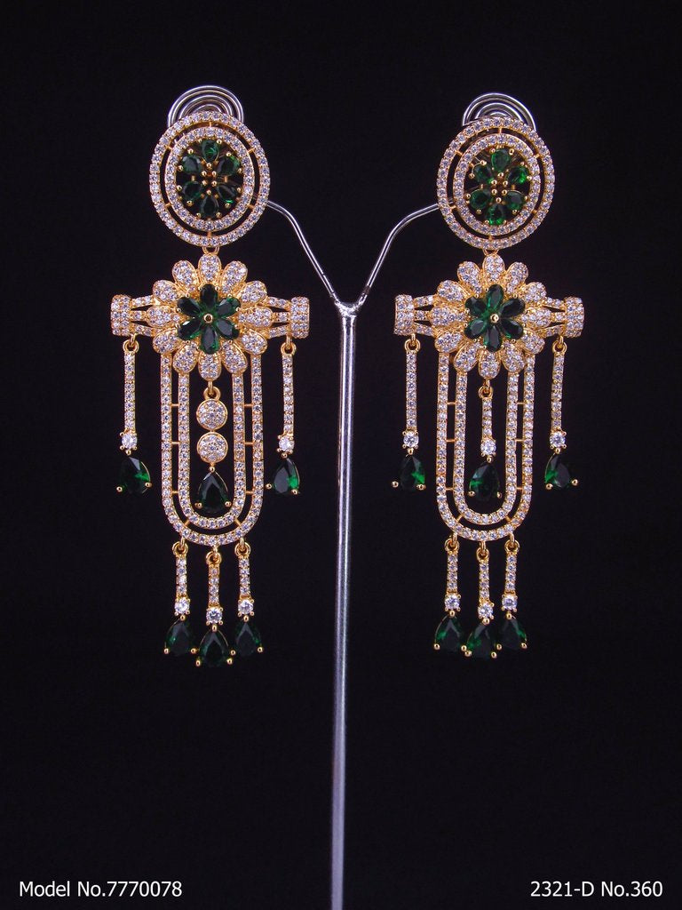 Real Zircon | Fashion AD Earrings - Amaara World