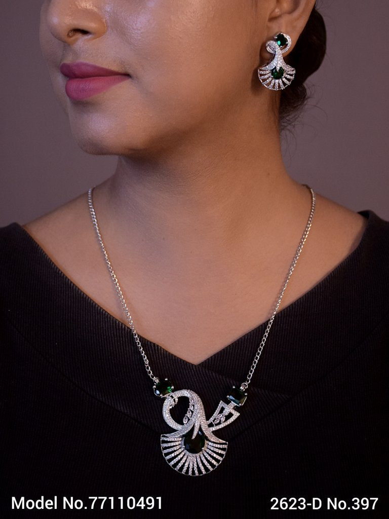 Original Cubic Zircon | Classic Necklace Set - Amaara World