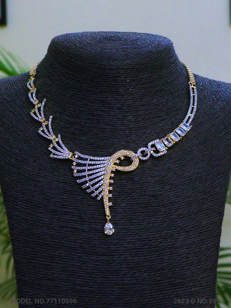 Classic Cz Jewelry Set with Earrings - View A