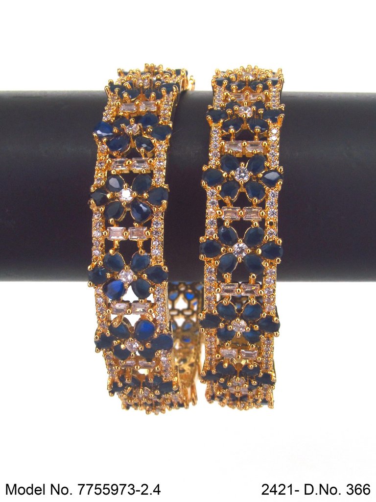 Crown Glow CZ Bangles - Amaara World