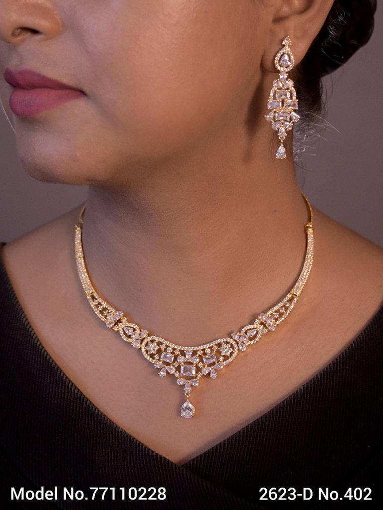 Cz Jewelry Set | Classic Pattern - Amaara World