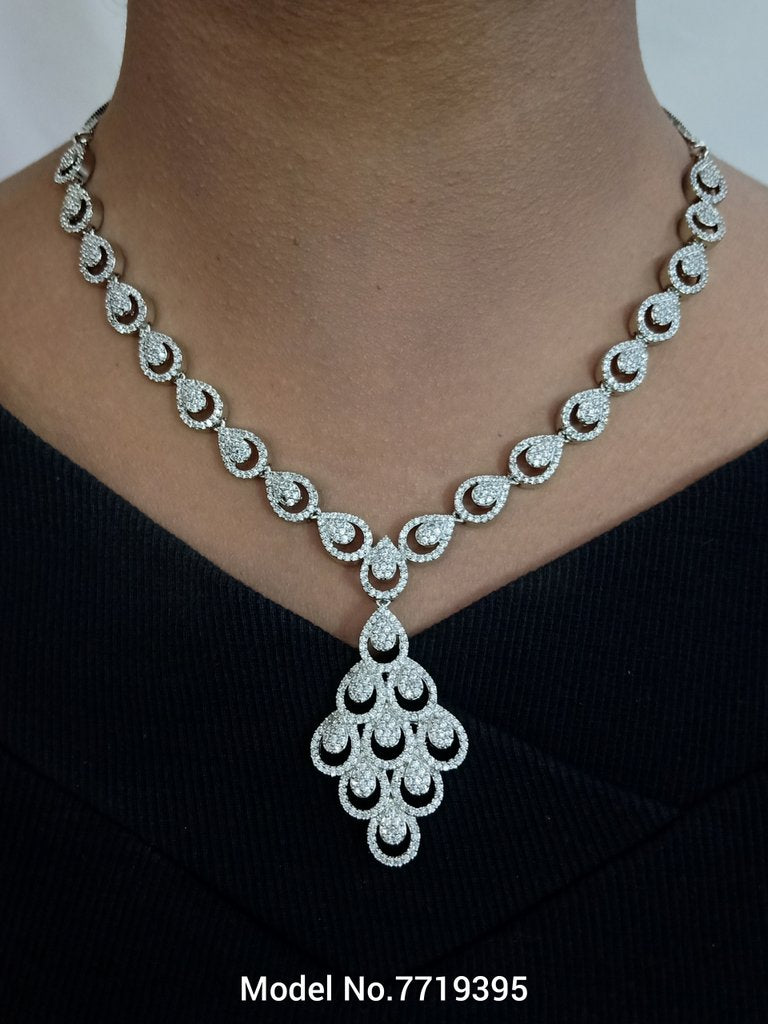 Made in India | Cz Necklace Set - View B