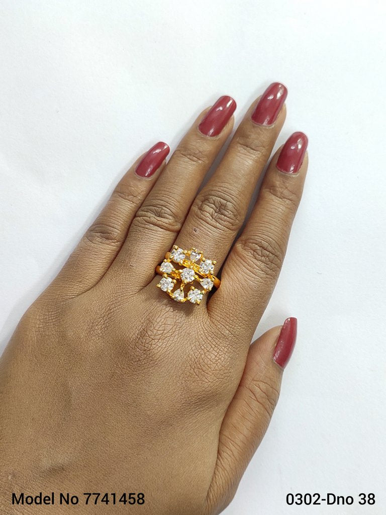 Party Wear CZ Ring - Style 1 - Amaara World