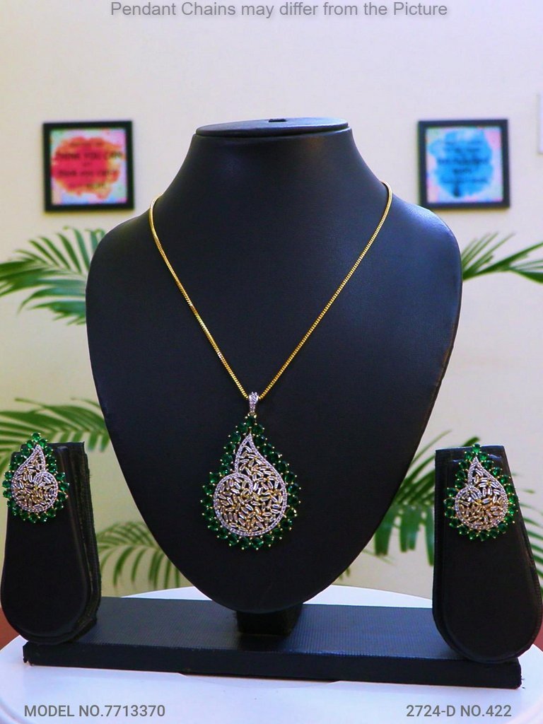 Classic Cz Pendant | Light Sets for All Occasions - Style 2 - Amaara World