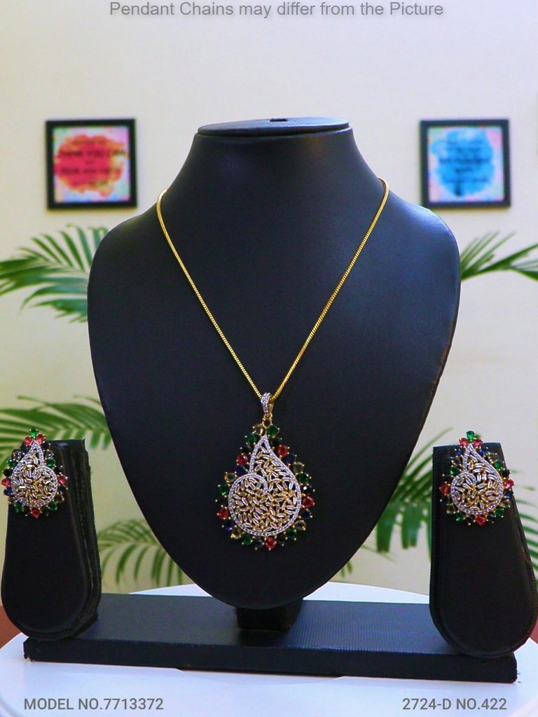 Classic Cz Pendant | Light Sets for All Occasions - Style 4 - Amaara World