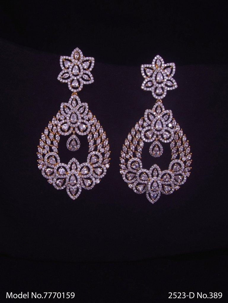 Artificial Diamond | Cz Earrings - View A