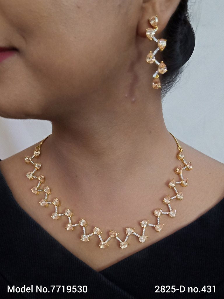 Made in India | Cz Necklace Set - Amaara World