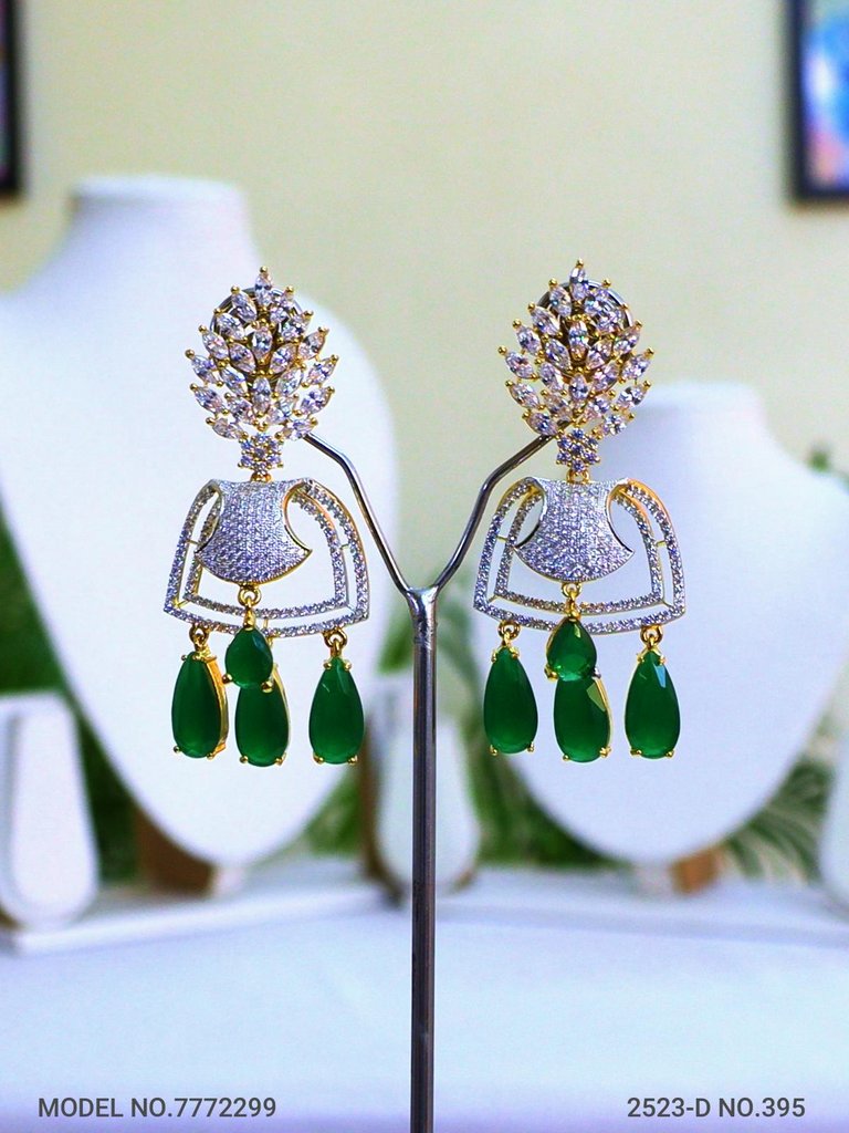 Diamond Replica Long Earrings - Amaara World