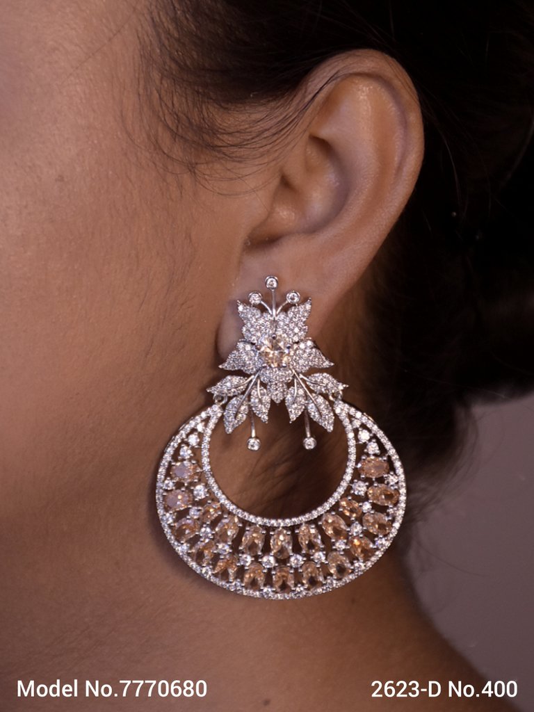 Precious Gift of CZ Earrings - View A