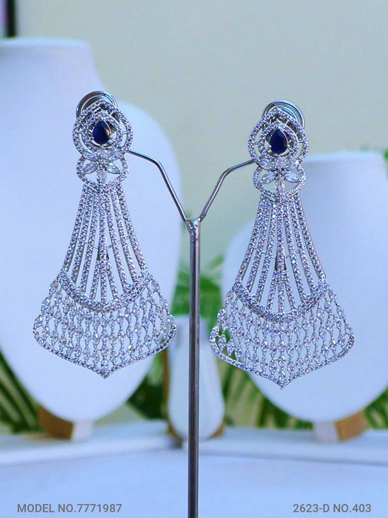 American Diamond Earrings - Amaara World