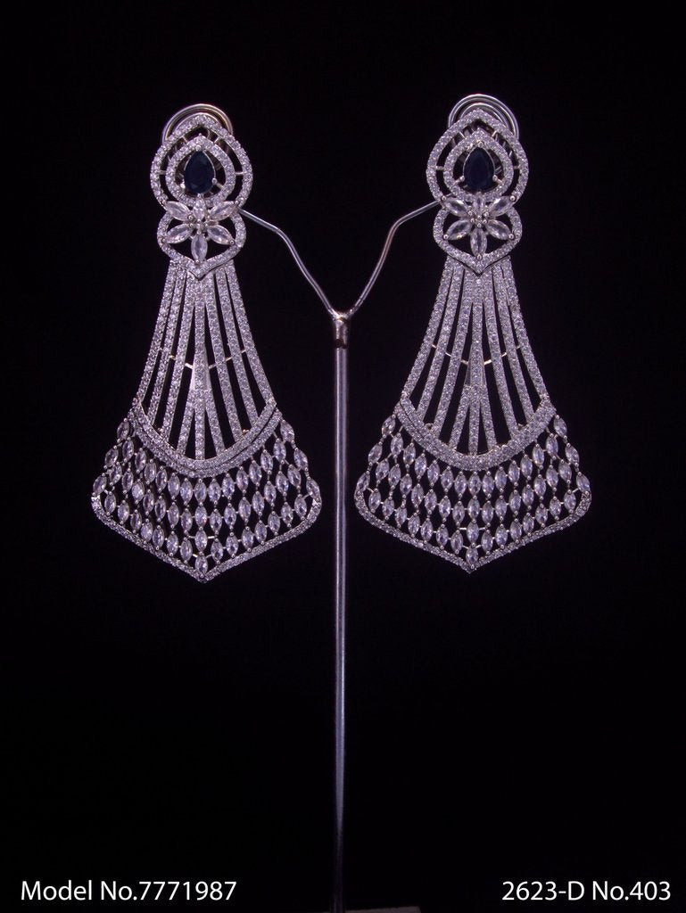 American Diamond Earrings - View A