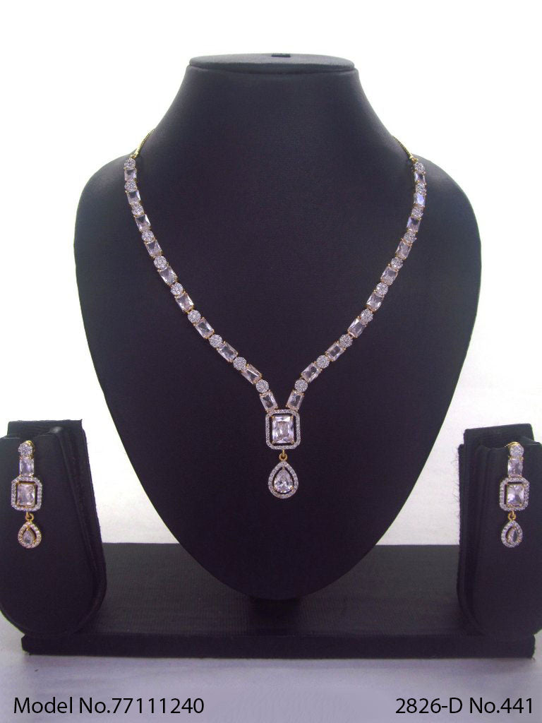 Made in India | Cz Necklace Set - Amaara World
