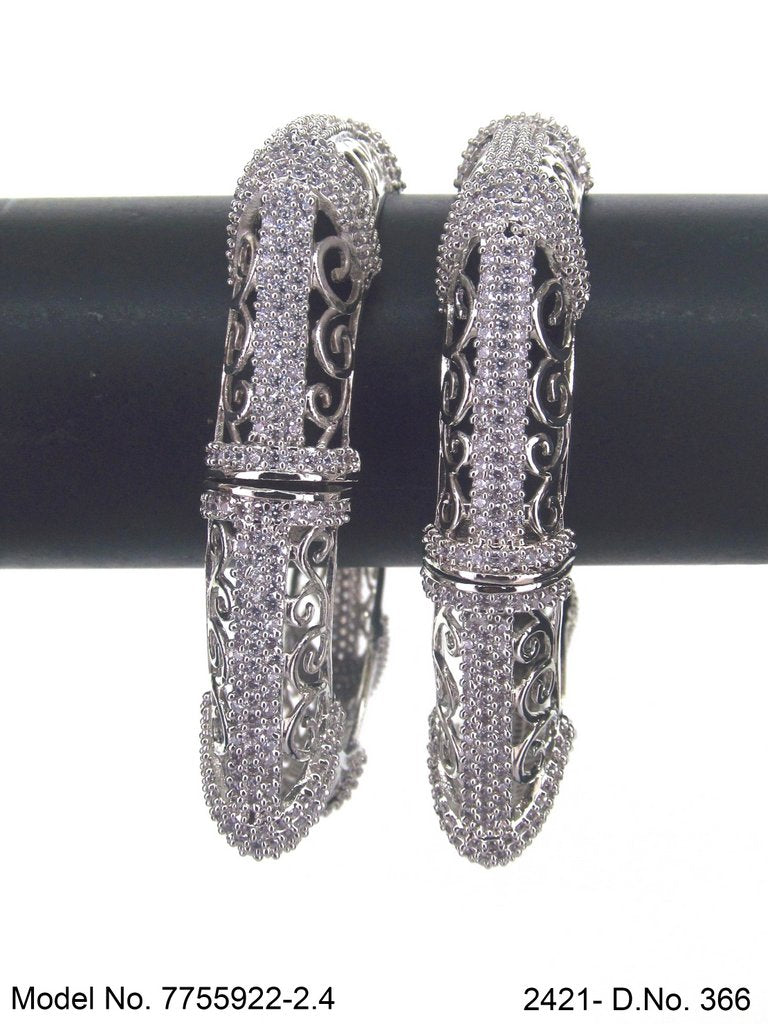 Silver Glow Bangles - Amaara World