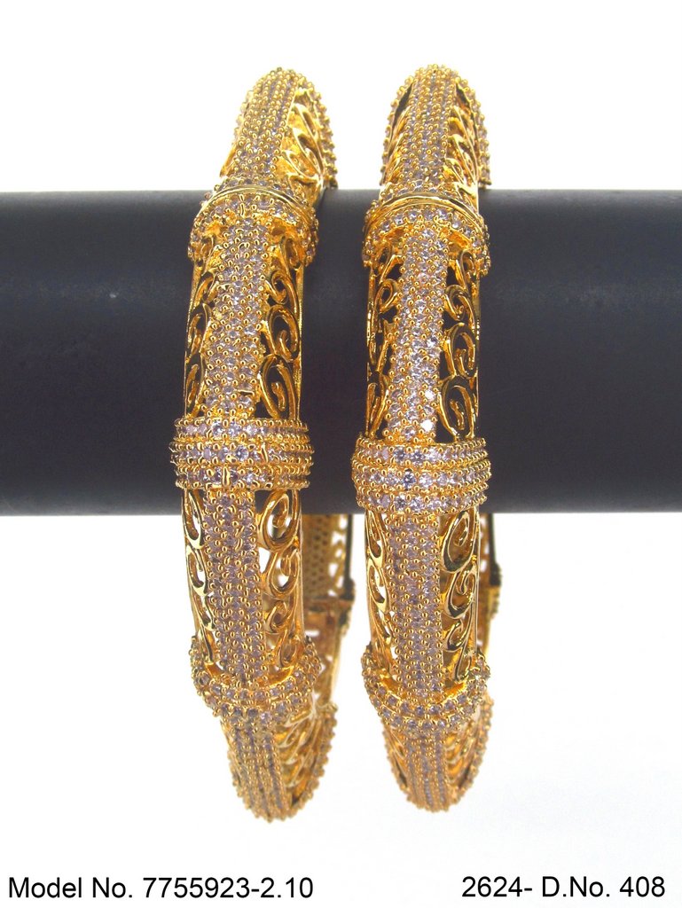 Crystal Shine Bangles - Amaara World USA - SKU 7755923