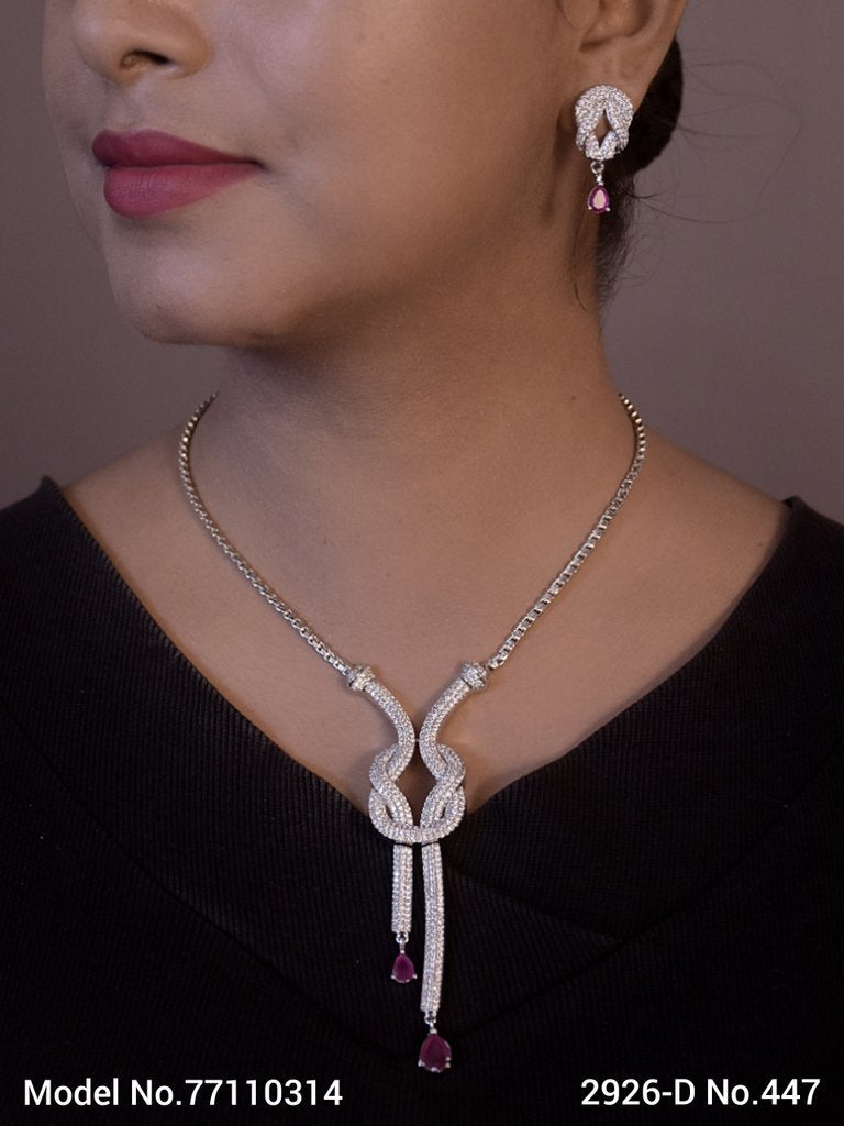 Made in India | Cz Necklace Set - Amaara World