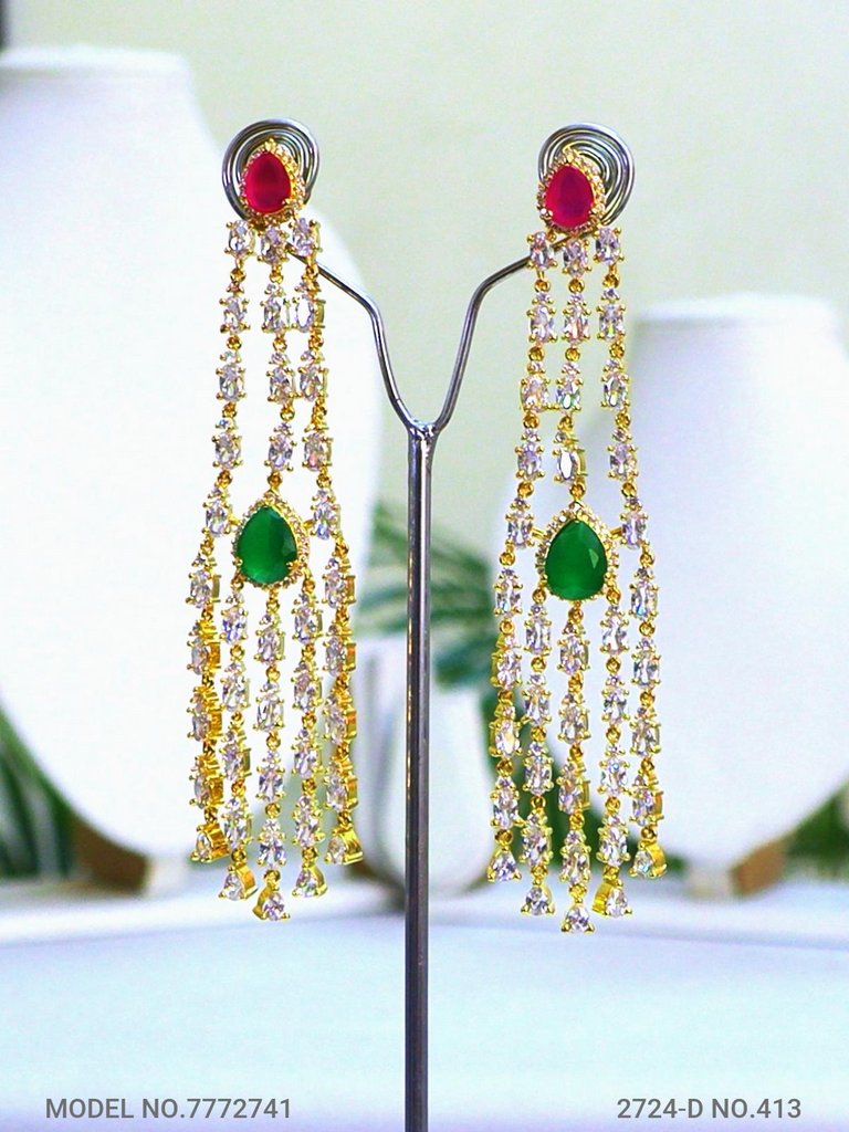 Cubic Zirconia | Earrings - Amaara World