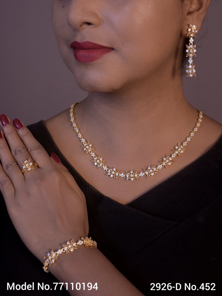 Made In India | Diamond Styled Jewellery Set - Amaara World