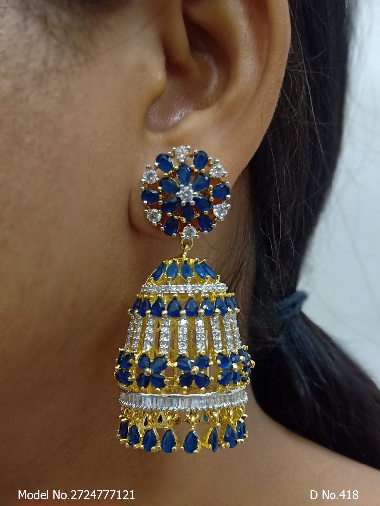 Designer Handmade Cz Earrings - Amaara World