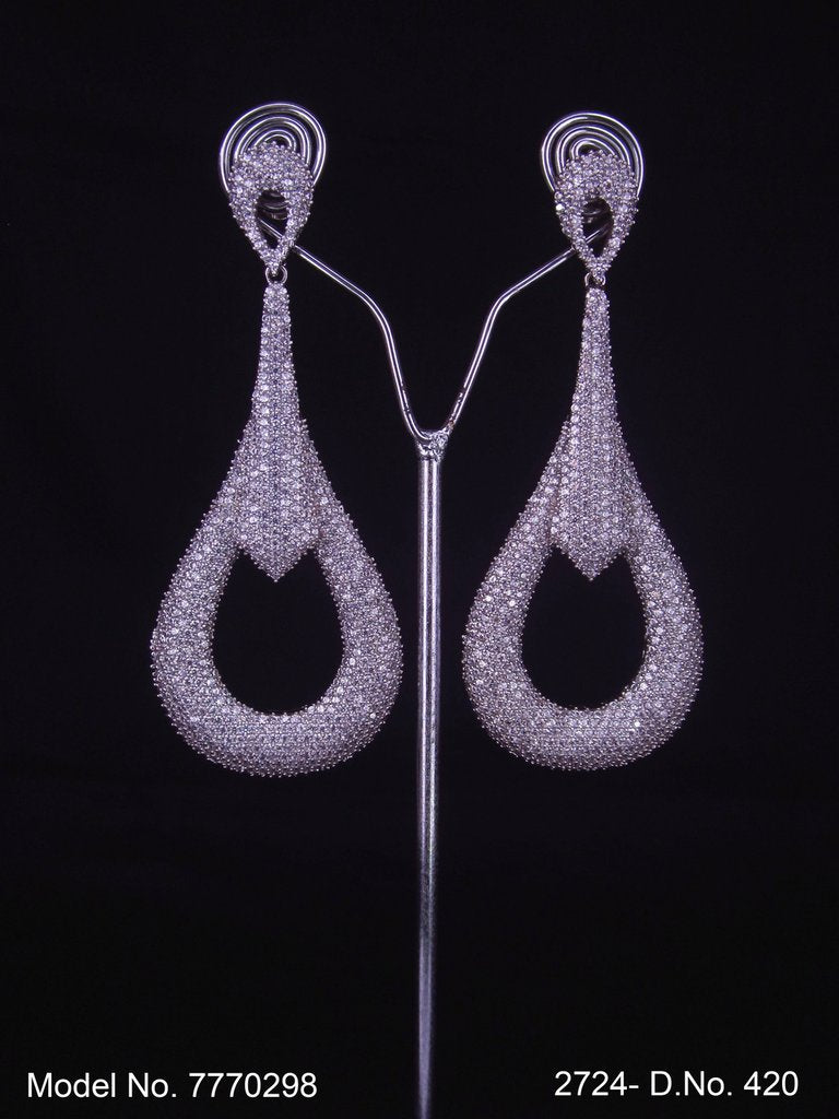 International Design | Cz Earrings - View A