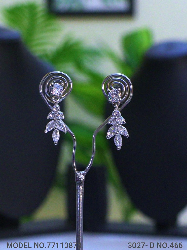 Classic Cz Jewelry Set with Earrings - View B