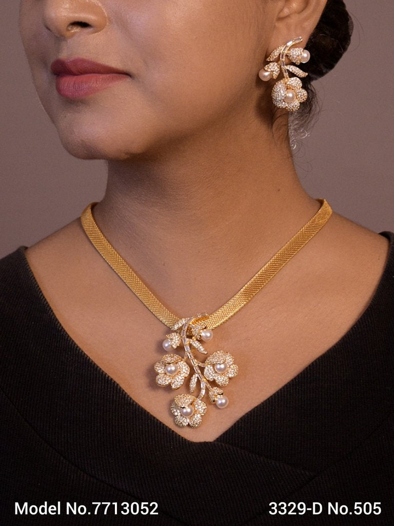 Original Handcrafted Zircon Set. - Amaara World USA - SKU 7713052