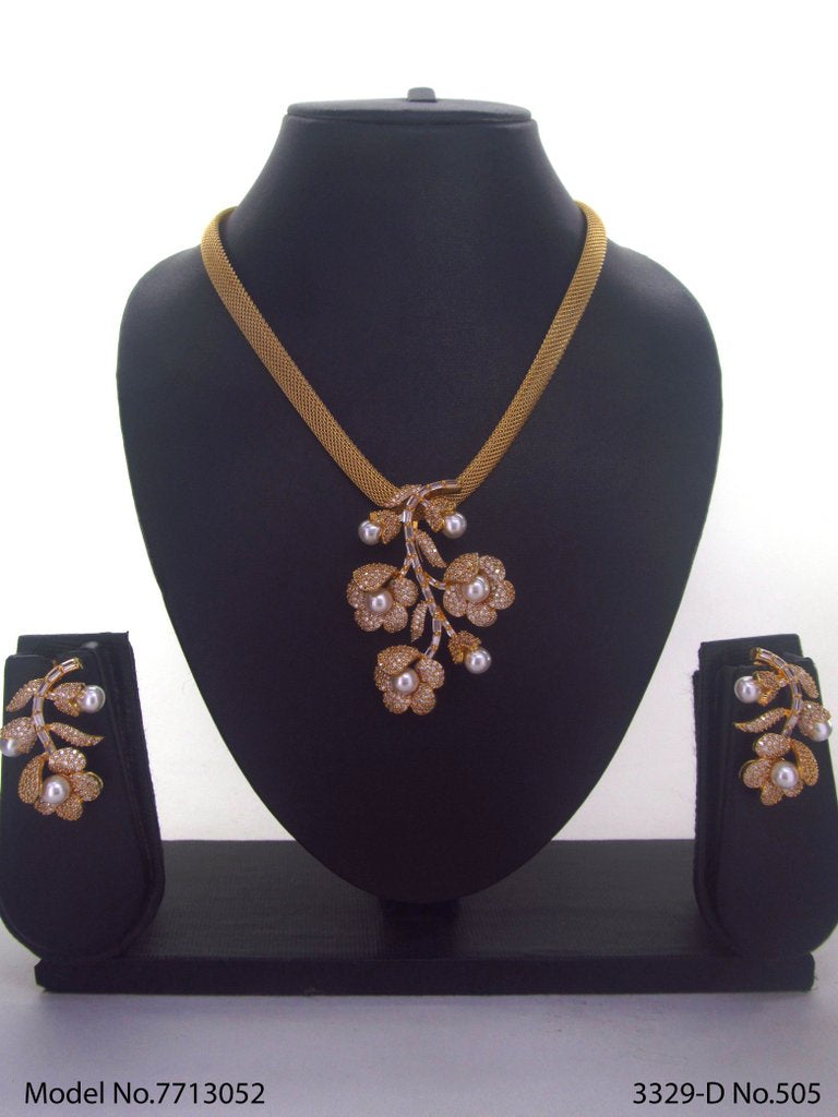 Original Handcrafted Zircon Set. - View 2 - Amaara World