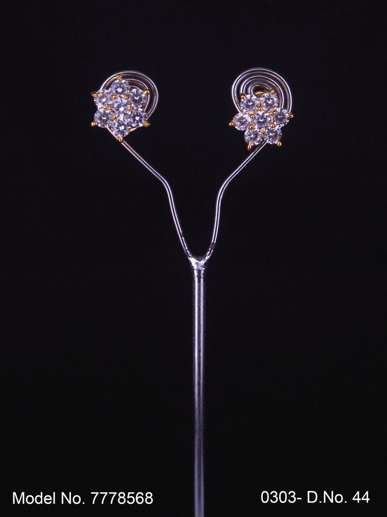 Diamond Looks Cz studs - Amaara World USA - SKU 7778568