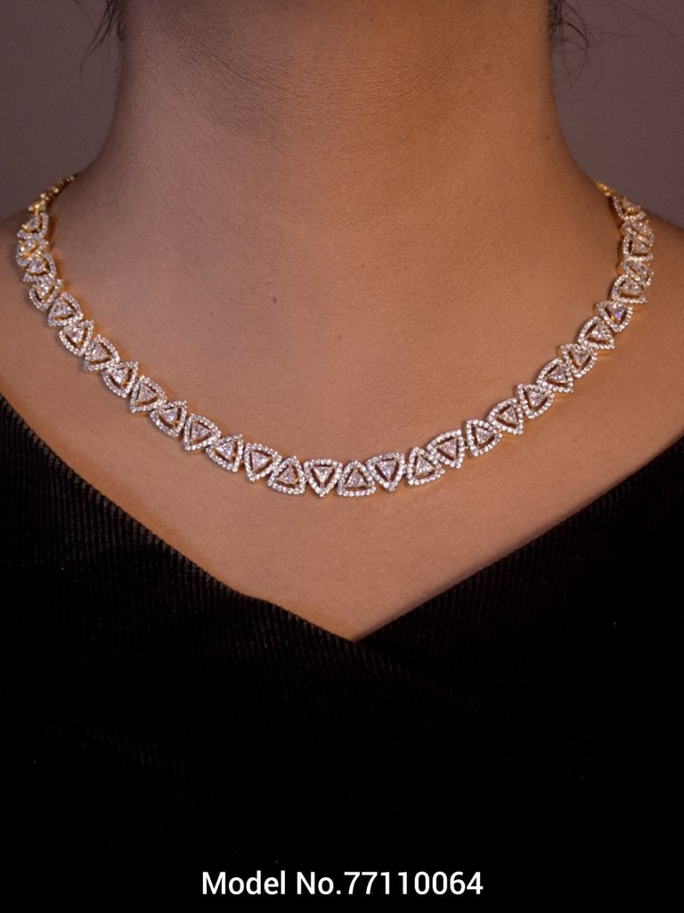 Classic Cz Jewelry Set with Earrings - View B